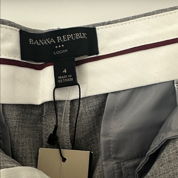 Banana Republic Light Gray Women's Dress Pants - Straight Leg - Picture 3 of 5